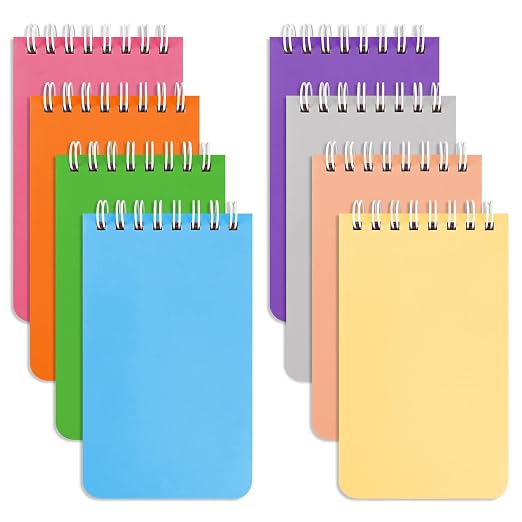 KTOJOY Small Spiral Notebook, 8 Pack, Mini Pocket Notepad by Unknown