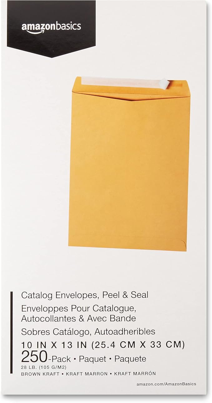 Amazon Basics Catalog Mailing Envelopes, Peel and Seal, 10x13 Inch - Image 6