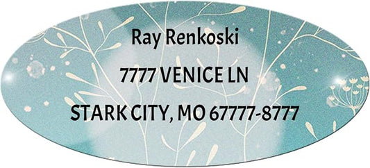 Made in USA Custom Return Address Stickers Labels Customized Mailing Label by HOOKAH+SUN