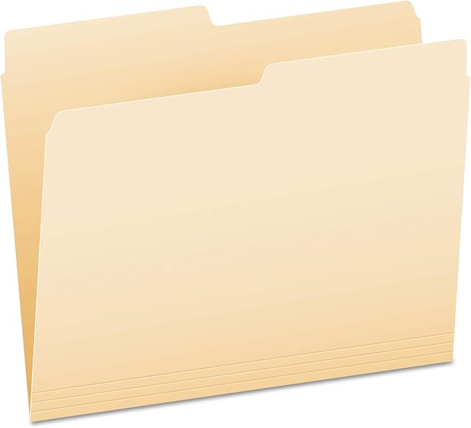 Pendaflex File Folders, Letter Size, 1/2 Cut by TOPSProducts
