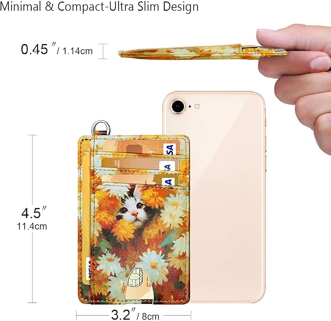 FurArt Slim Minimalist Wallet RFID Credit Card Holder - Image 7