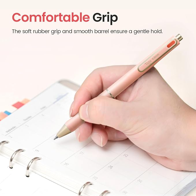 Taja Gel Pens, 0.5mm Fine Point Smooth Writing Pens - Image 5