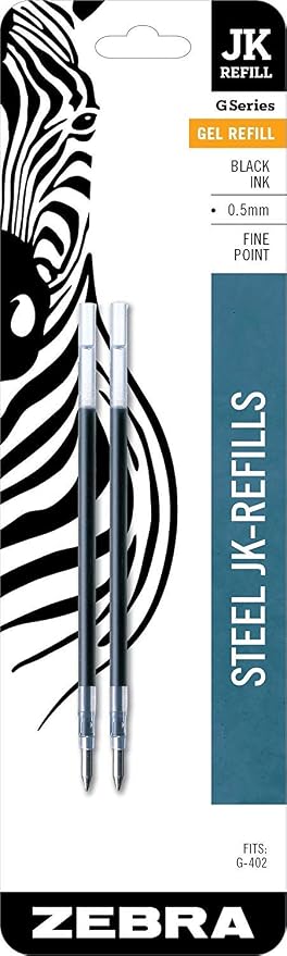 Zebra G-402 Stainless Steel Pen JK-Refill, Fine Point - Image 2