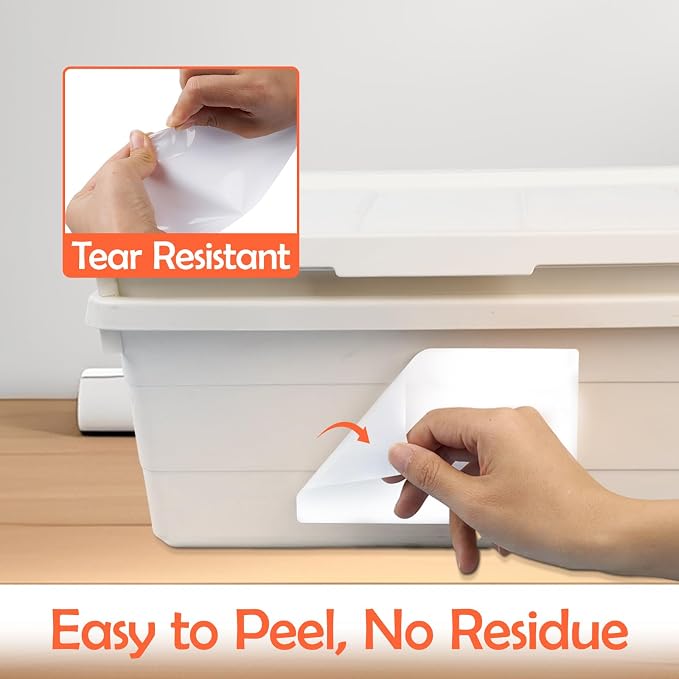 Homrelaxy 180Pcs 4"x6" Labels for Storage Bins, Removable No Residue Large - Image 4