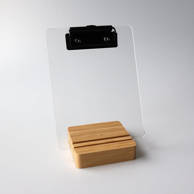 Mini Clipboard with Stand, Sign Holder, Document Typing Paper Stand, Menu - Image 5