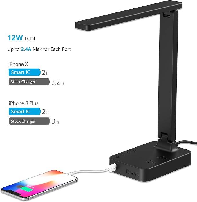 Drevet LED Desk Lamp for College Dorm Room, Desk Light - Image 3