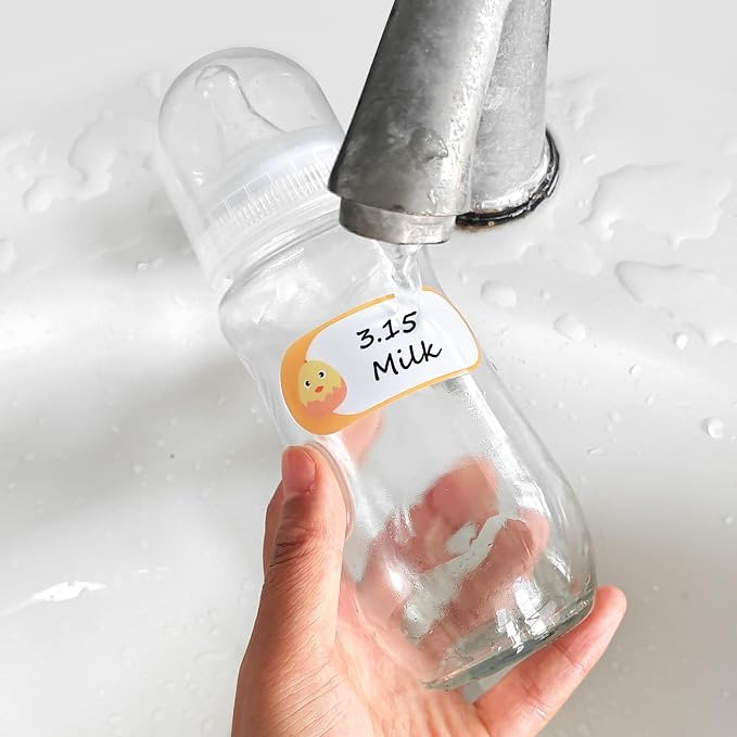 528 Pcs 1 x 2.5 Inch Baby Milk Bottle Labels Writeable, Removable Freezer Labels - Image 8