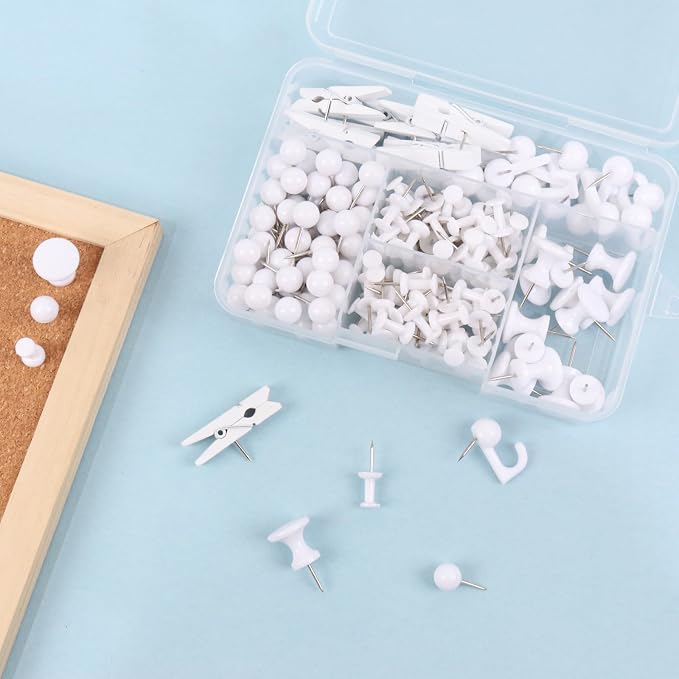 Push Pins Set, 5 Types Pushpins Thumbtacks - Image 3