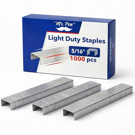 Mr. Pen- Staples for Staple Gun, 5/16 Inch, 1000 Pack, Standard Size | by MrPen