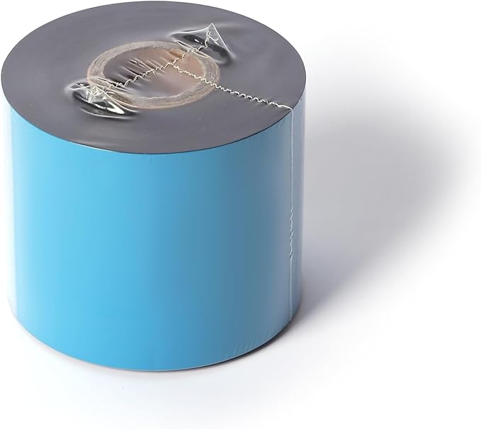 2.52'' x 1476' Premium Resin Enhanced Wax Ribbon, 64mm x 450m Black Thermal Transfer Ribbon for Barcode Thermal Label Printers, CSO-Ink Outside, 1'' Core for Zebra, TSC, GoDex, Citizen (1 Roll)-DeskLoop Office