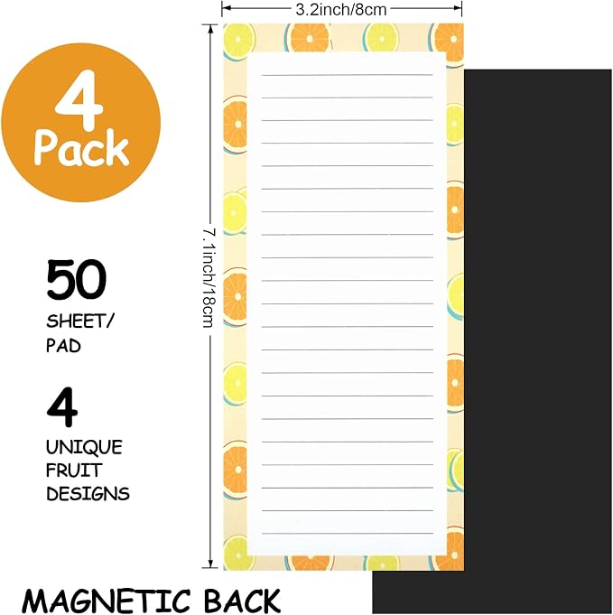 Joyberg 4 Pack Magnetic Notepads - Image 2