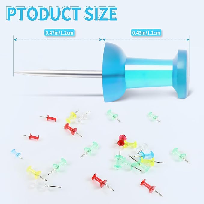 200 Colored Push Pins - Image 2