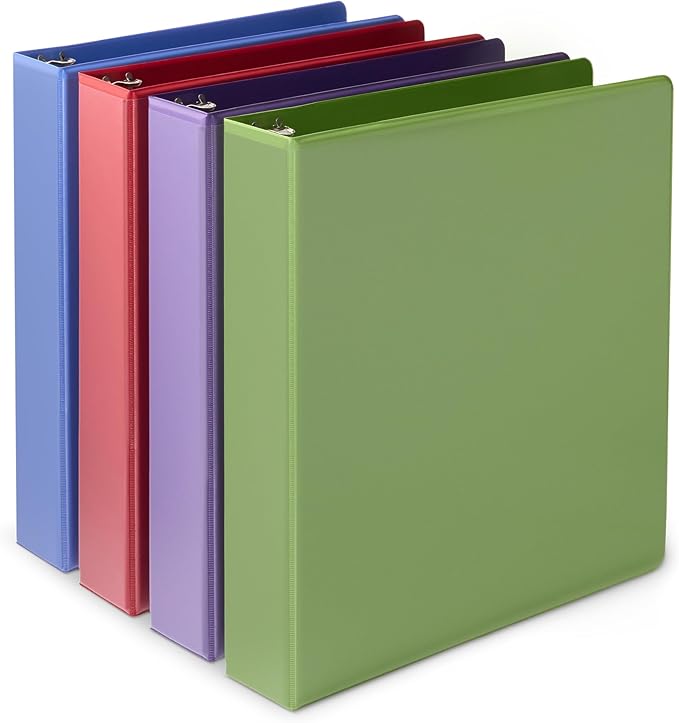 Amazon Basics 3 Ring 1.5 inch Binders by AmazonBasics