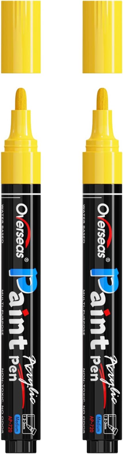 Overseas Yellow Paint Pens Paint Markers by Overseas