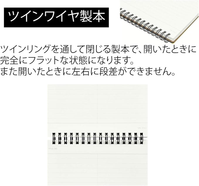 Maruman Mnemosyne Lined Notebook- Vertical A5, 5.83" x 8.27", 70 Sheets / 140 - Image 4