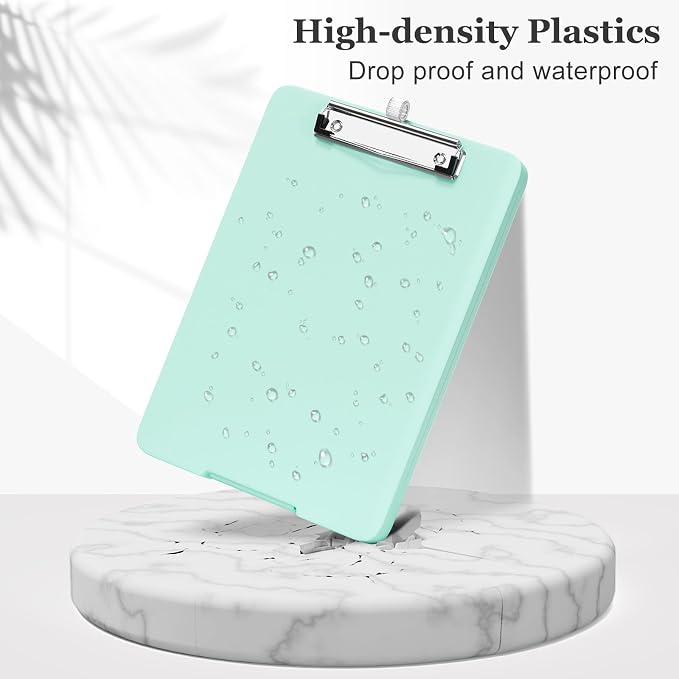 Piasoenc Small Clipboard with Storage, Clip Board with Pen Holder, School & - Image 5