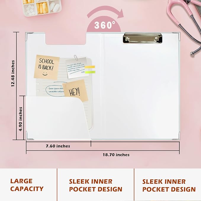 Lacama Coquette Bow Nurse Clipboard - Image 4