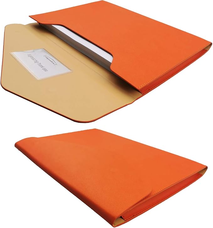 PU Leather A4 File Folder Document Holder Waterproof Portfolio Envelope Folder - Image 3