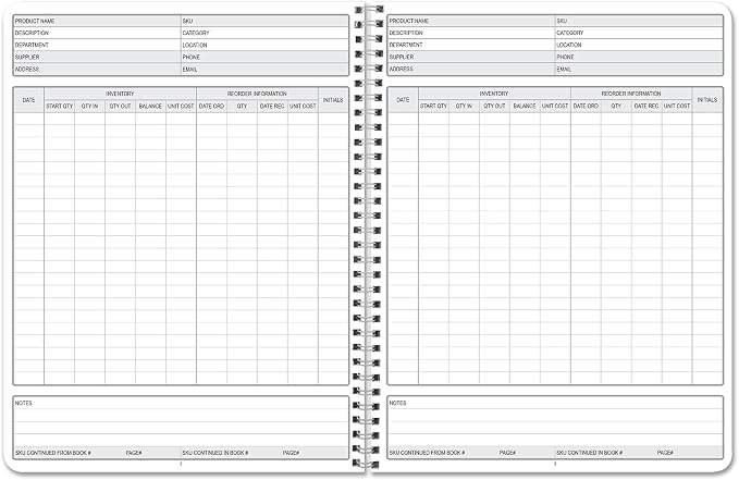 BookFactory Inventory Log Book/Small Business Inventory Tracker/Tracking - Image 3