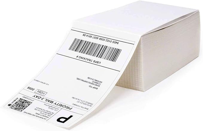 MFLABEL 4x6 Direct Thermal Labels 4" x 6" Perforated Shipping Labels Compatible by MFLABEL