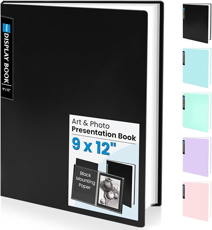 Sooez Binder with Plastic Sleeves 30-Pocket, Displays 60 Pages, 9x12 by Sooez