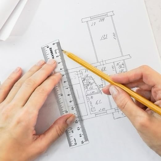Plastic Rulers, 6 Inch Ruler, Inches and Centimeters - Image 8