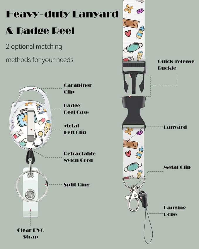 Uniclife Nurse Badge Holder Sliding Badge Holder - Image 5