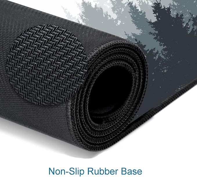 Gaming Mouse Pad Large, Keyboard Mouse Mat Desk Pad, Non-Slip Rubber Base - Image 4