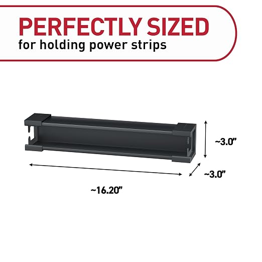Command Power Strip Holder, 1 Tray and 8 Strips - Image 2