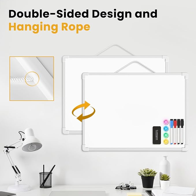 Small Dry Erase Board for Wall, Magnetic White Board - Image 4