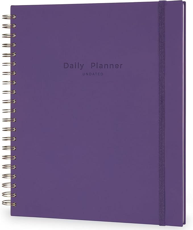 AUROPLANNER Undated Daily Planner To Do List Hourly Schedule 2027 2026 2025 by Unknown