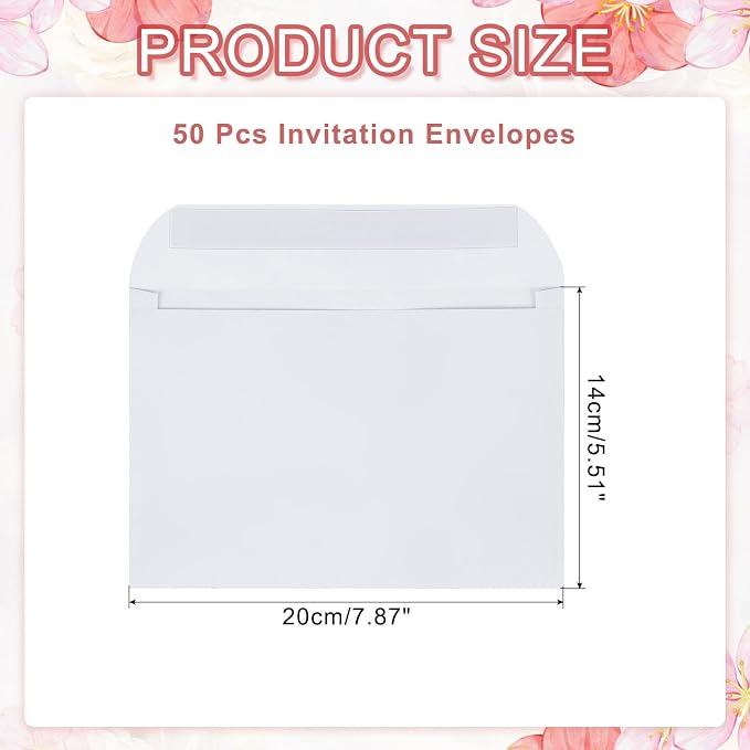 PATIKIL 7.5x5.5 Inch Invitation Envelopes - Image 2