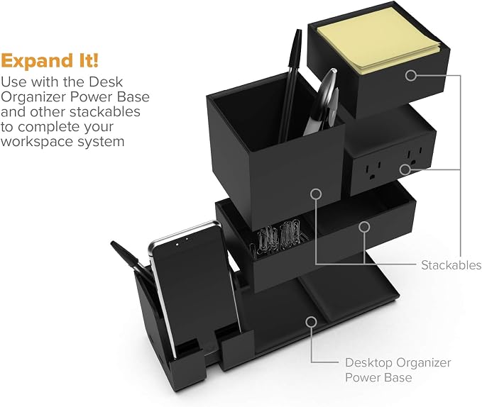 Bostitch Office Konnect Desk Organizer Accessory Tray & Storage Cup Bundle - Image 7