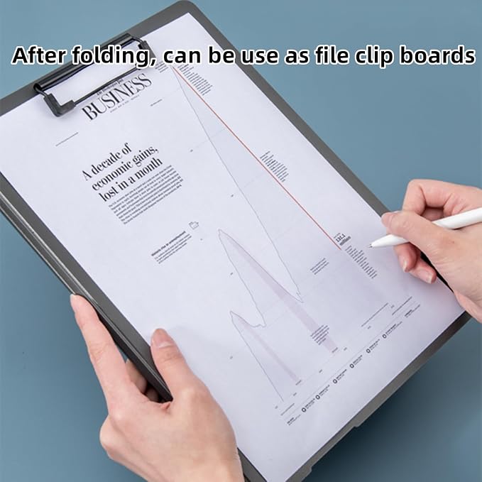 Clipboard Folder, 6 Pack A4 Foldable Clipboards File Folder Flip Writing Pad - Image 7