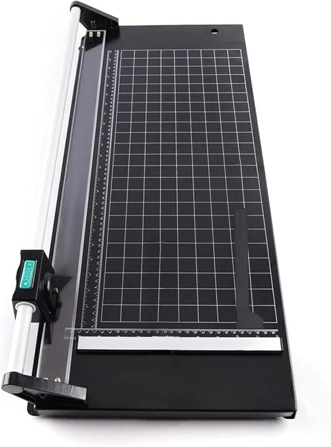 Manual Heavy Duty 36 Inch Rolling Cutter Precision Rotary Paper Trimmer for Photo Paper, Film, Art Paper Jam, Office Paper, Thin Plastic Soft Board, PVC,Cutting Table,Professional Rolling Trimmer-DeskLoop Office