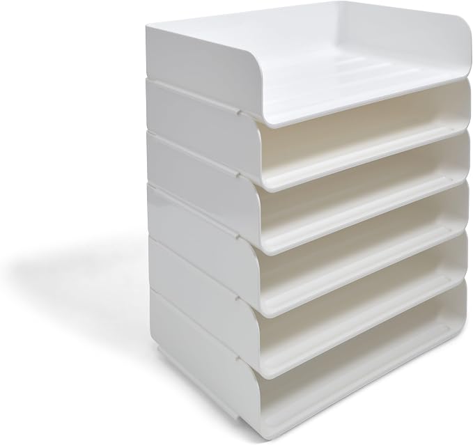 TRU RED Side‑Load Stackable Plastic Letter Tray - Image 3