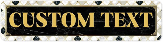 Custom Sign, Custom Street Sign, 11 Font Colors, 13 Font Styles, 4 Hole Options by MySignCenter