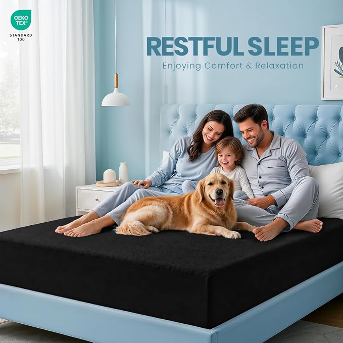 Full Size Mattress Protector Waterproof, Premium 200 GSM Terry Mattress Cover - Image 5
