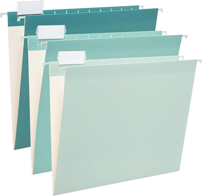 Y YOMA 6 Pack Gradient Hanging File Folders Letter Size Decorative Hanging by YYOMA