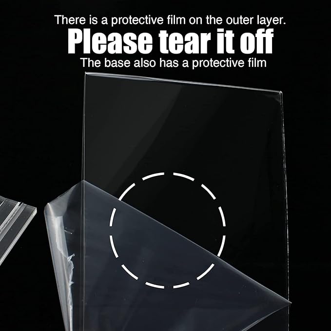 Lechay 8.5 x 11 inches Clear Table Menu Display Stand Desktop Display Stand - Image 4