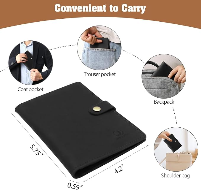 Jack&Chris Genuine Leather Passport Holder - Image 6