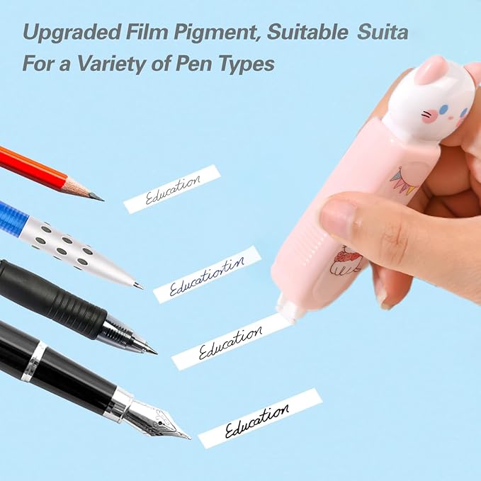 Correction Tape, Mini Retractable Correction Tape Pen, - Image 4