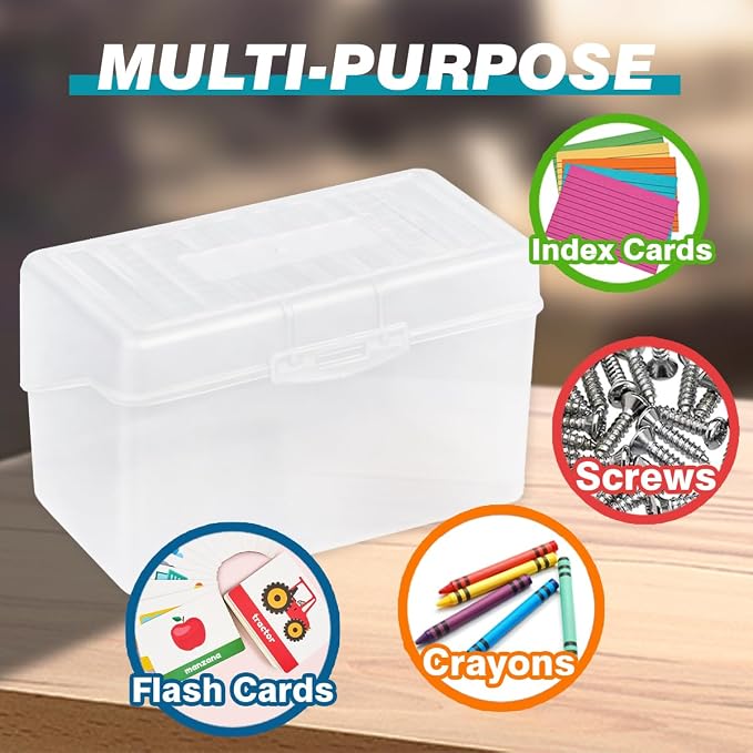 H4D Index Card Holder 3x5, Index Card Box Organizer, 3 Pack, 3x5 Inch, Fits - Image 6