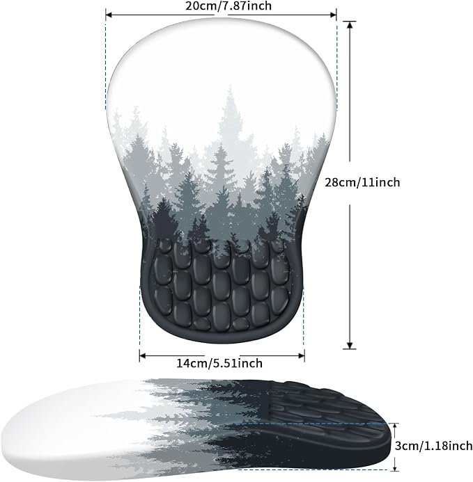 YIWEI Ergonomic Mouse Pad with Wrist Rest - Image 6