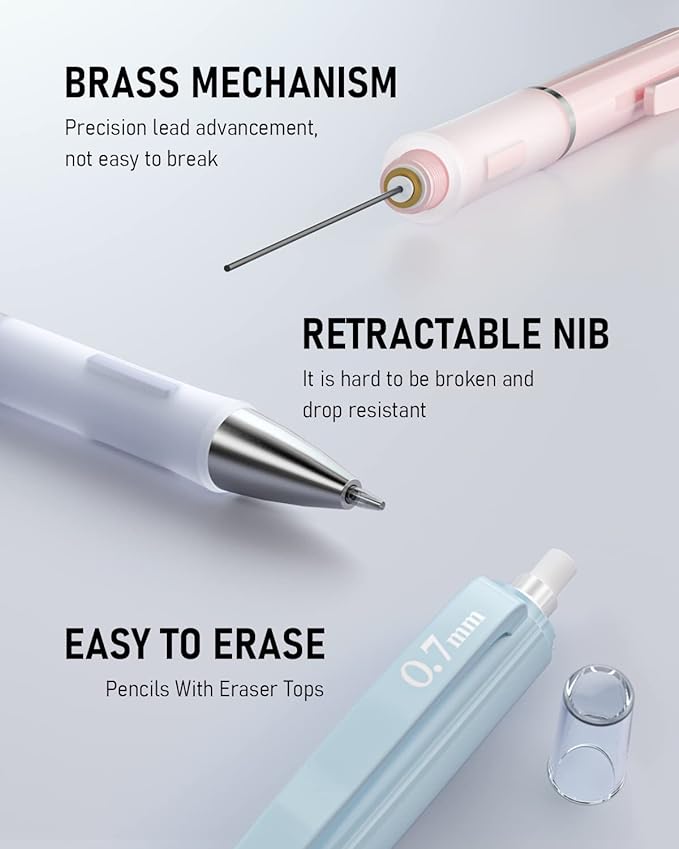 Nicpro 3PCS Cute Mechanical Pencil Set - Image 4