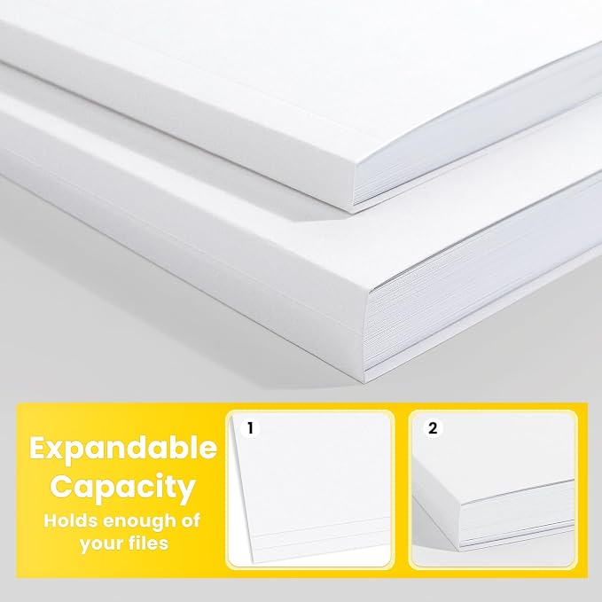 SUNEE File Folders, 120 Pack Manilla Folders 8.5 x 11, 1/3 Cut Tab - Image 4