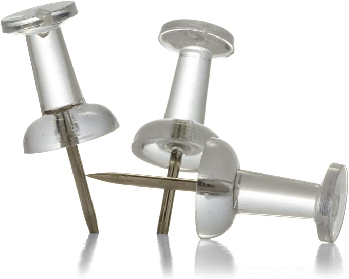 Officemate Push Pins in Reusable Box, Box of 100 by Officemate