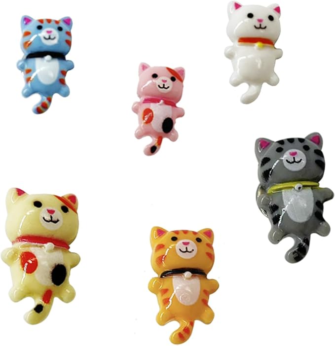 Cat Push Pins for Bulletin Board, Cat Office Supplies Decorative Cute Thumb - Image 3