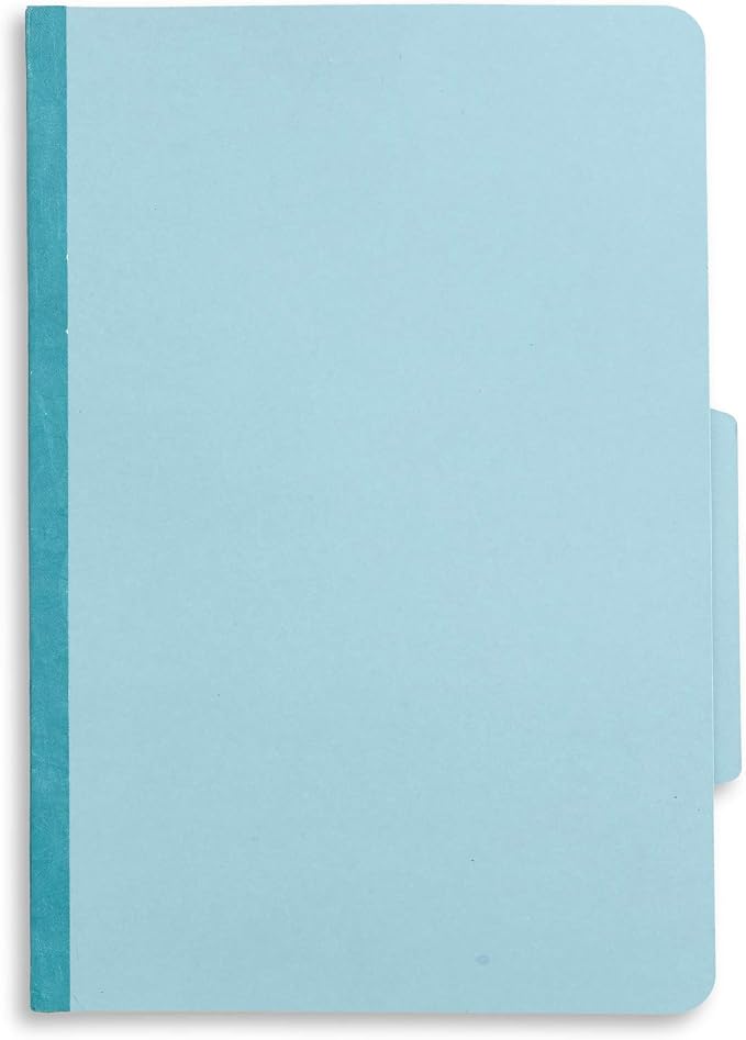 10 Blue Legal Size Classification Folders - Image 3