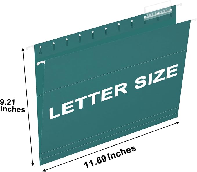 HERKKA Hanging File Folders, 30 Pack Reinforced Letter Size Hanging Folders - Image 2
